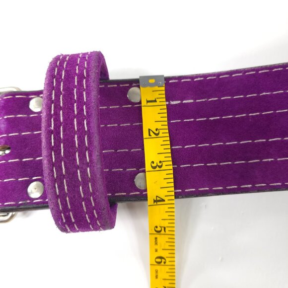 SAFE U.S.A. 10mm Single-Pronged PURPLE Powerlifting Belt SIZE XL ??? LENGTH 51in main image 5